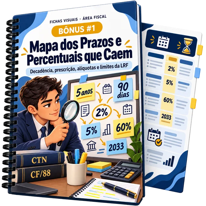 Mapa dos Prazos e Percentuais que Caem