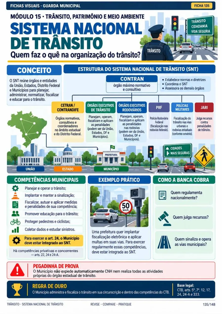Ficha 135: Sistema Nacional de Trânsito
