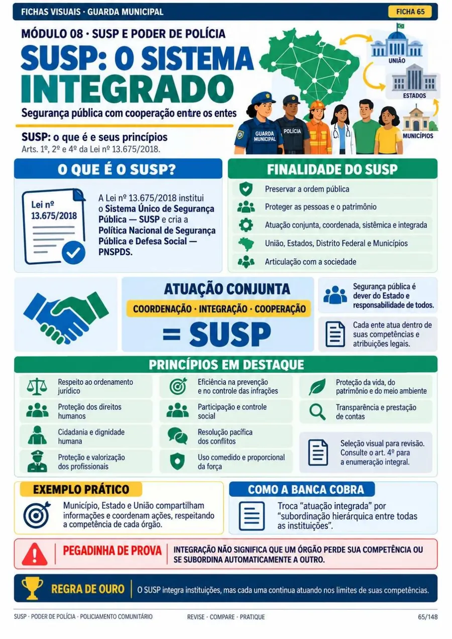 Ficha 65: SUSP: o sistema integrado de segurança pública