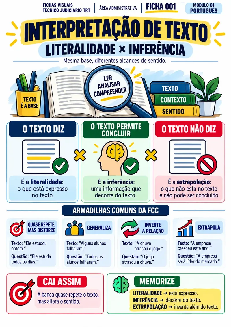 Ficha 001 · Interpretação de texto