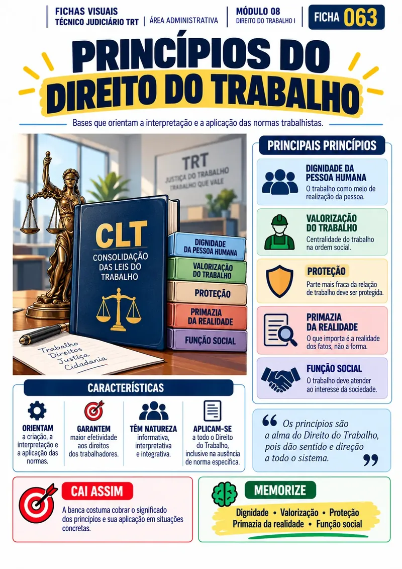 Ficha 063 · Princípios do Direito do Trabalho